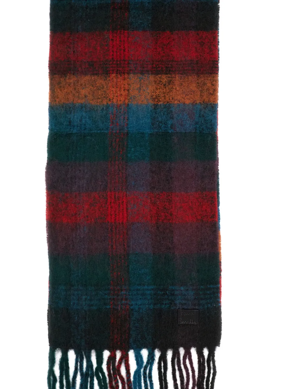 Paul Smith fringed check scarf | Image 2