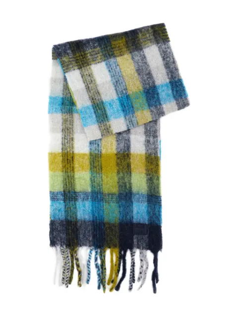 Paul Smith fringed check scarf
