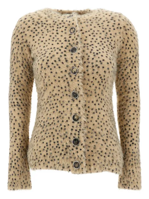 Rabanne button dotted cardigan