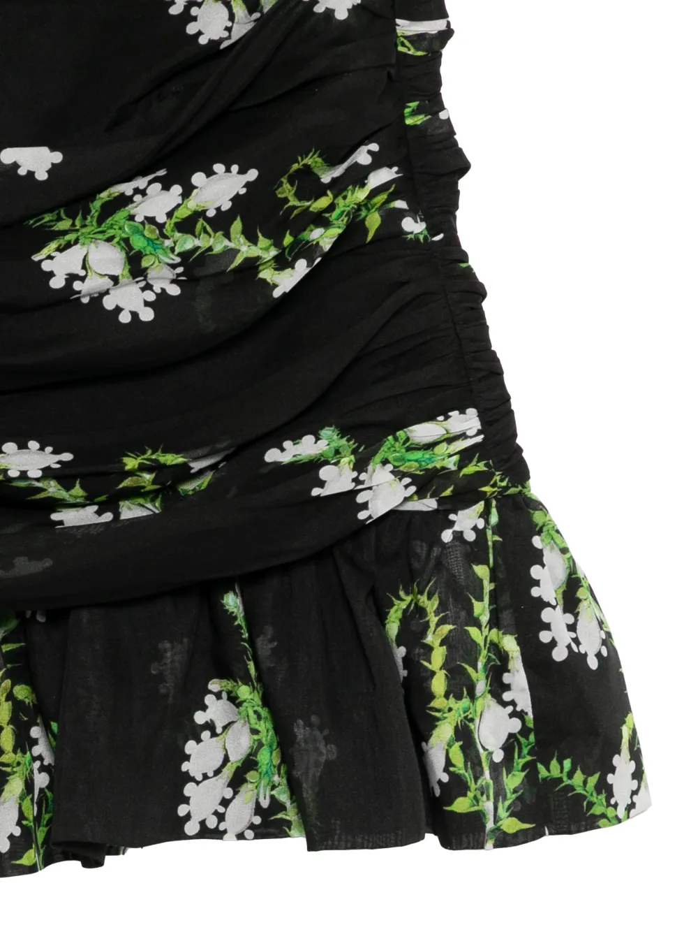 Cynthia Rowley Midi-rok met bloemenprint Zwart