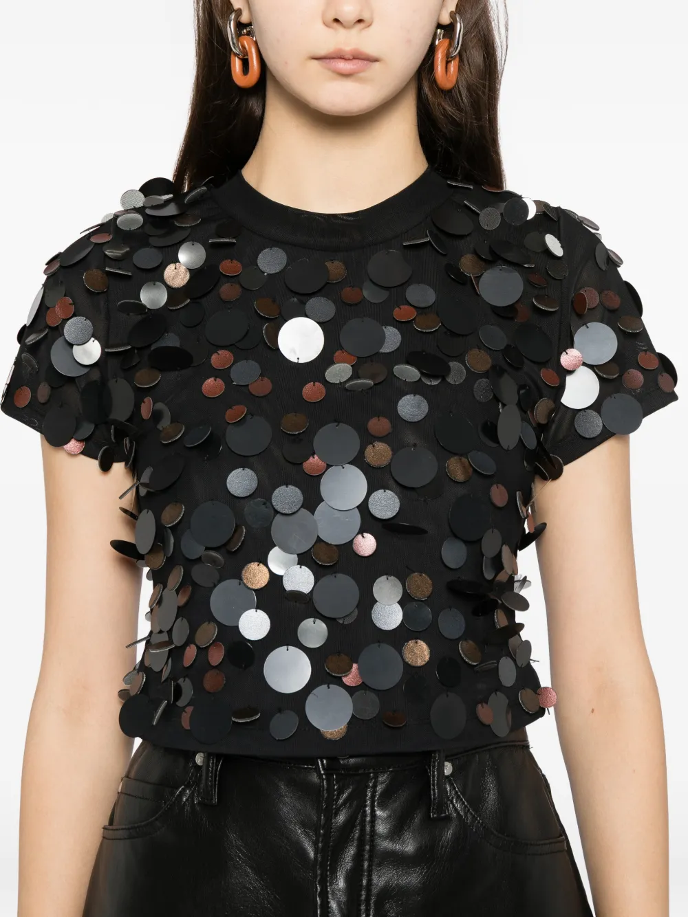 Cynthia Rowley Paola top Zwart