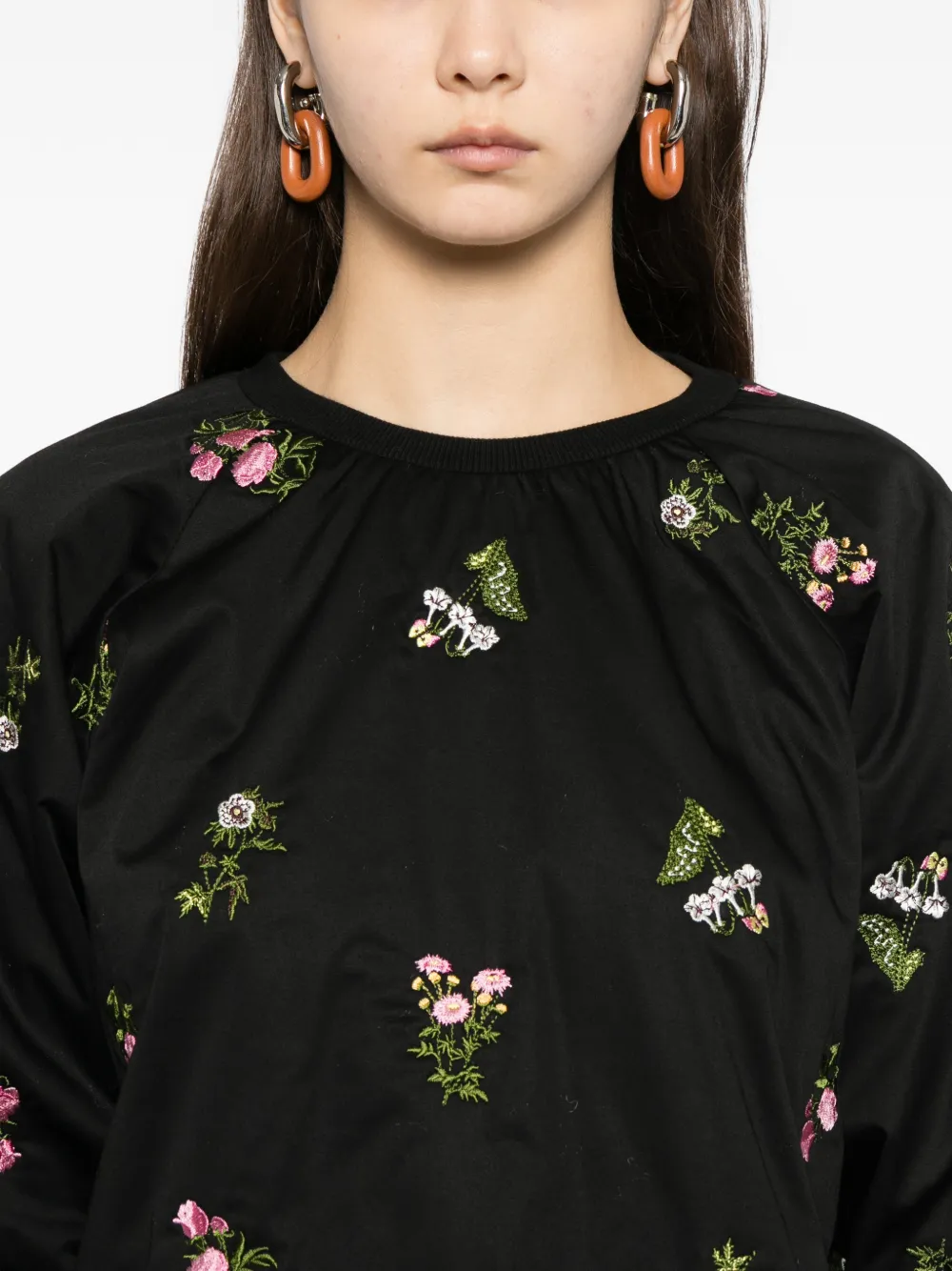 Cynthia Rowley Sweater met borduurwerk Zwart