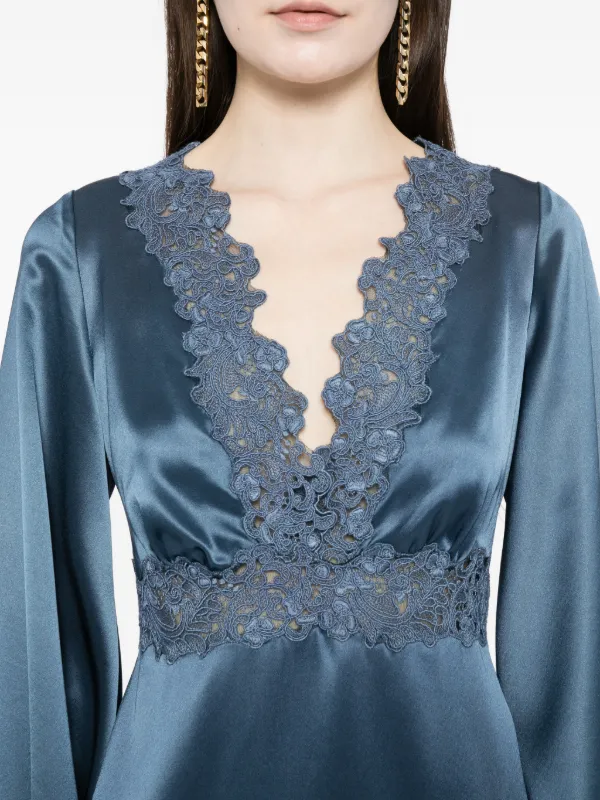 off shoulder long sleeve velvet dress Split Black Evening XJ1946 twirls length skirt adds a Atria Signature Colors:Silver Womens Anthropologie Denim Light
