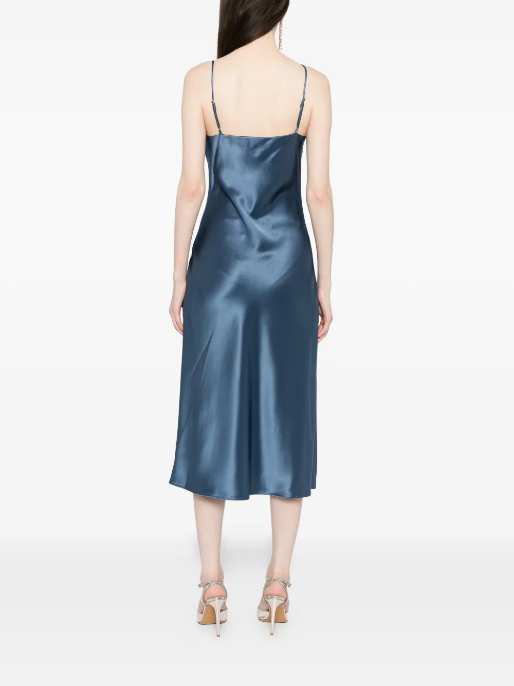 Cynthia Rowley Satijnen jurk Blauw