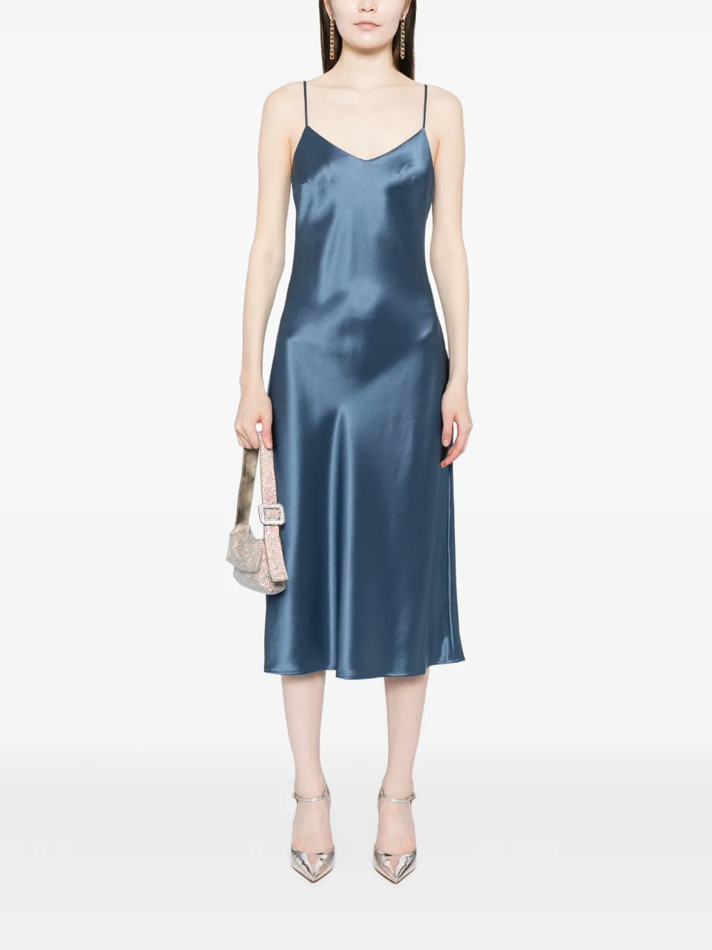  Cynthia Rowley Satin Dress - Blue 