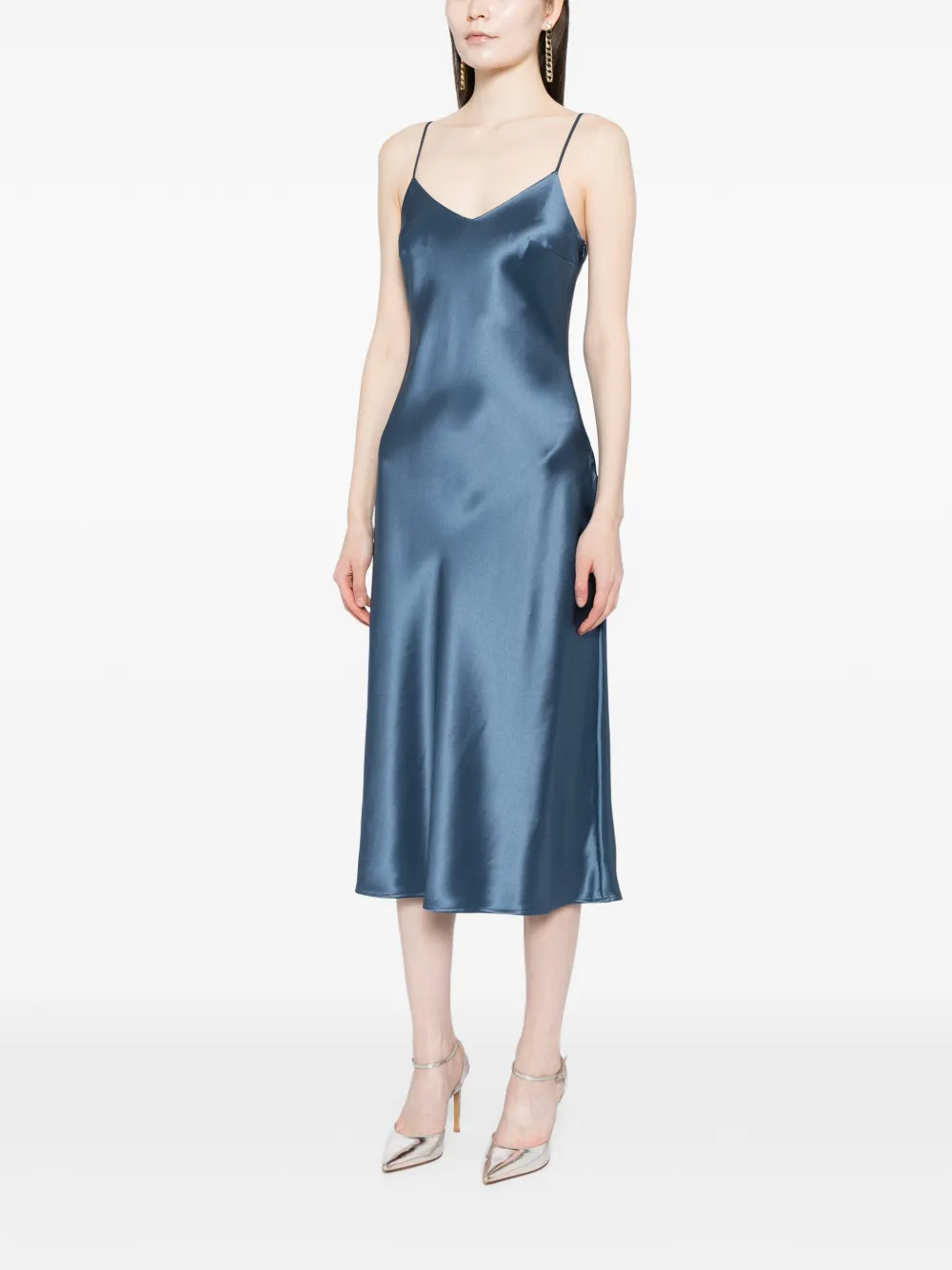  Cynthia Rowley Satin Dress - Blue 