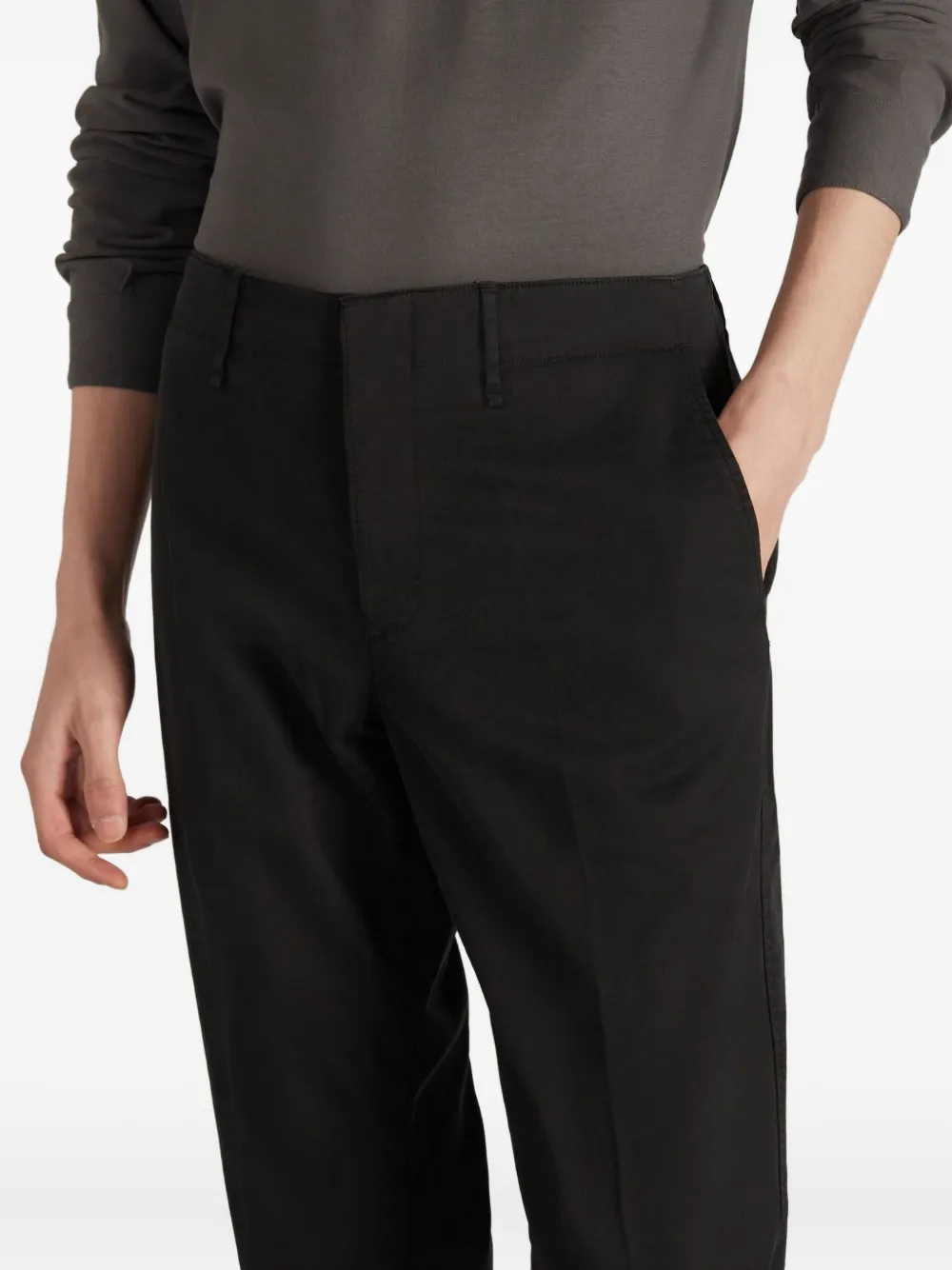 Incotex Broek met zijzak Zwart