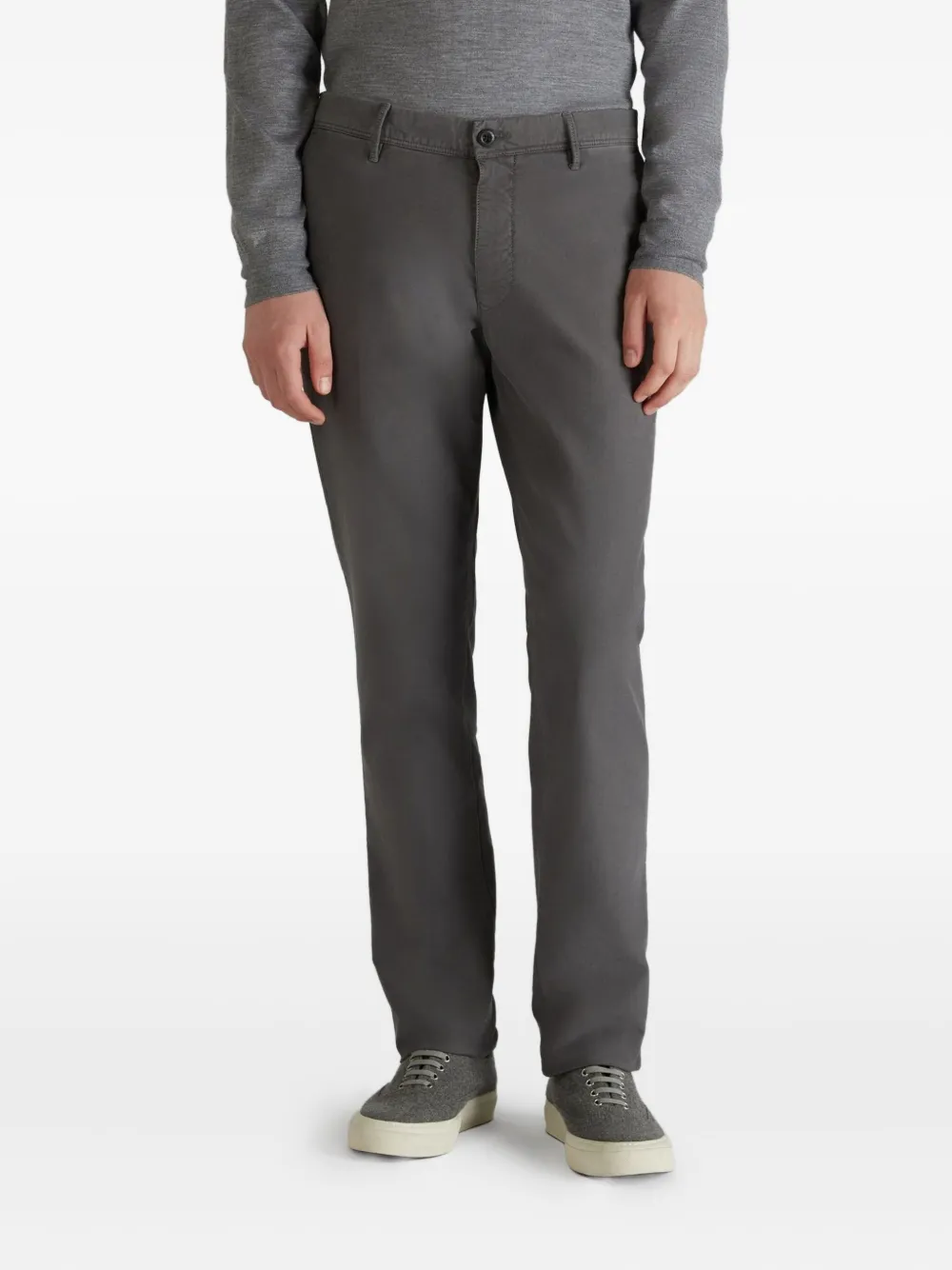 Incotex Tricochino straight broek Grijs