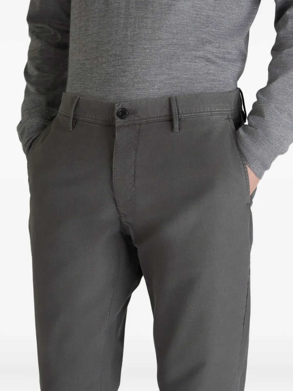 Incotex Tricochino straight broek Grijs