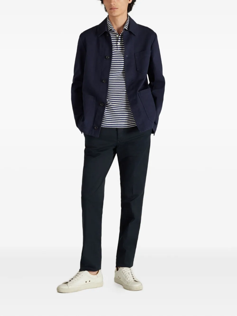 Incotex Gabardine broek - Blauw