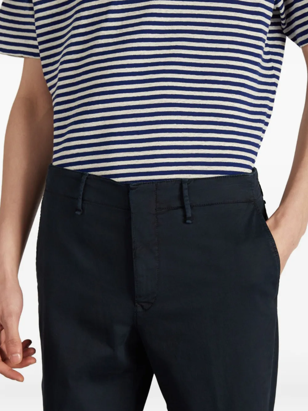 Incotex Gabardine broek Blauw