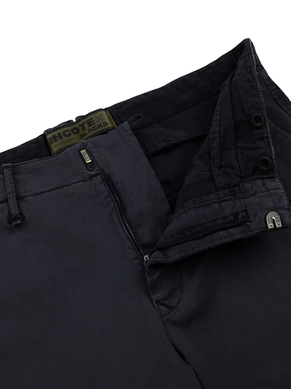 Incotex Gabardine broek Blauw