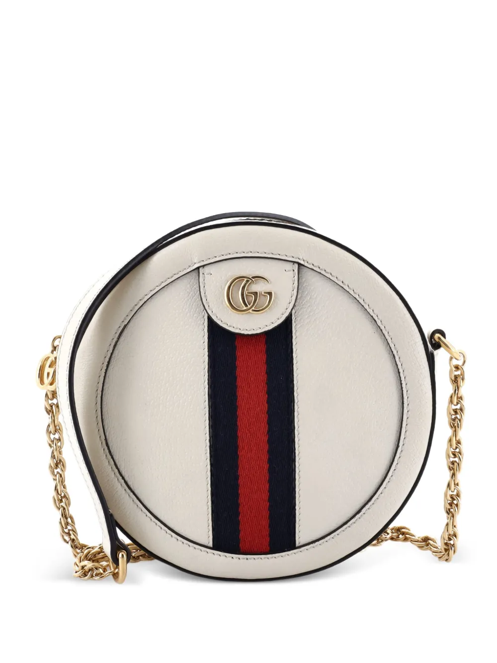 Gucci Pre-Owned Ophidia Round Shoulder Bag Leather Mini crossbody bag Gucci Pre-Owned Ophidia Round Shoulder Bag Leather Mini crossbody bag