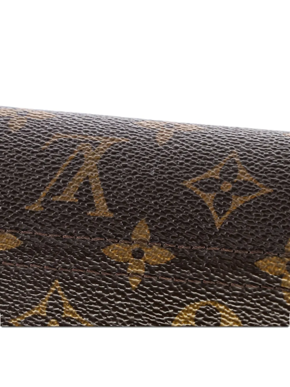 Pre-owned Louis Vuitton Victoire Handbag Monogram Canvas And Leather Shoulder Bag In Brown
