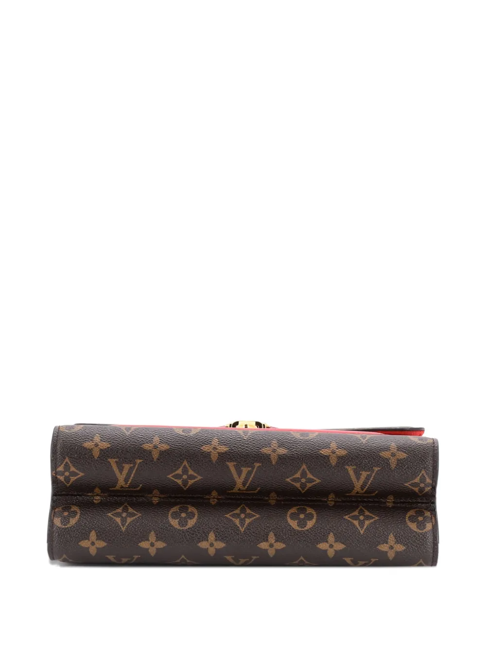 Pre-owned Louis Vuitton Victoire Handbag Monogram Canvas And Leather Shoulder Bag In Brown