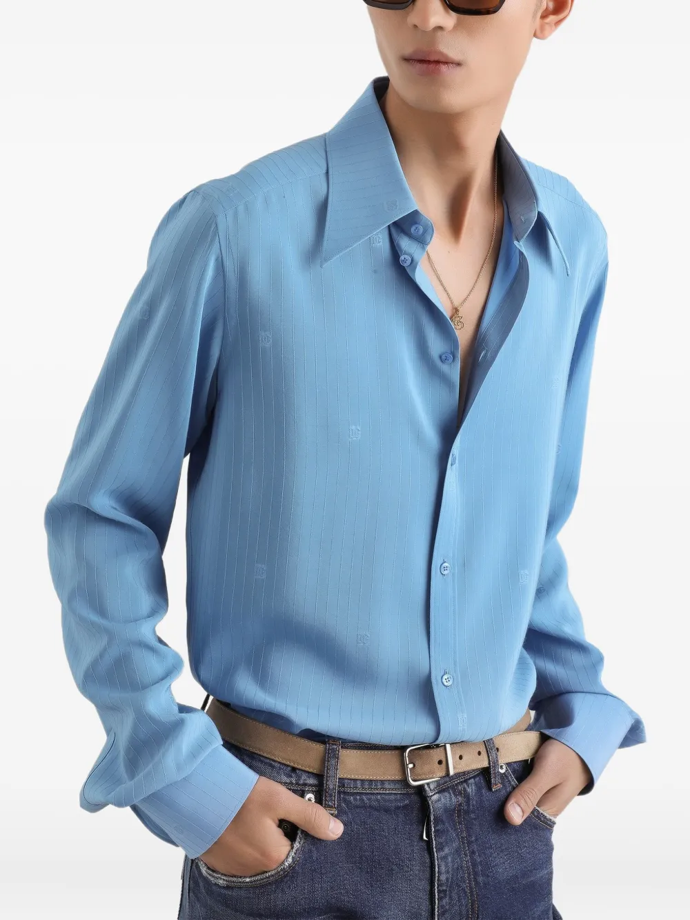 collared patterned shirt