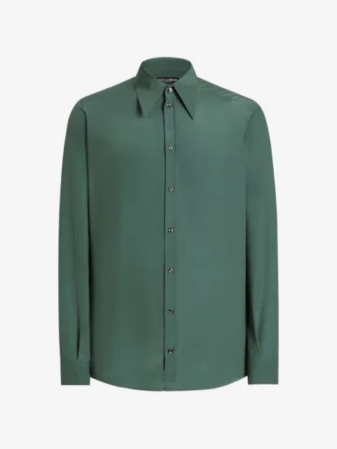 Dolce & Gabbana silk crêpe de chine gold shirt