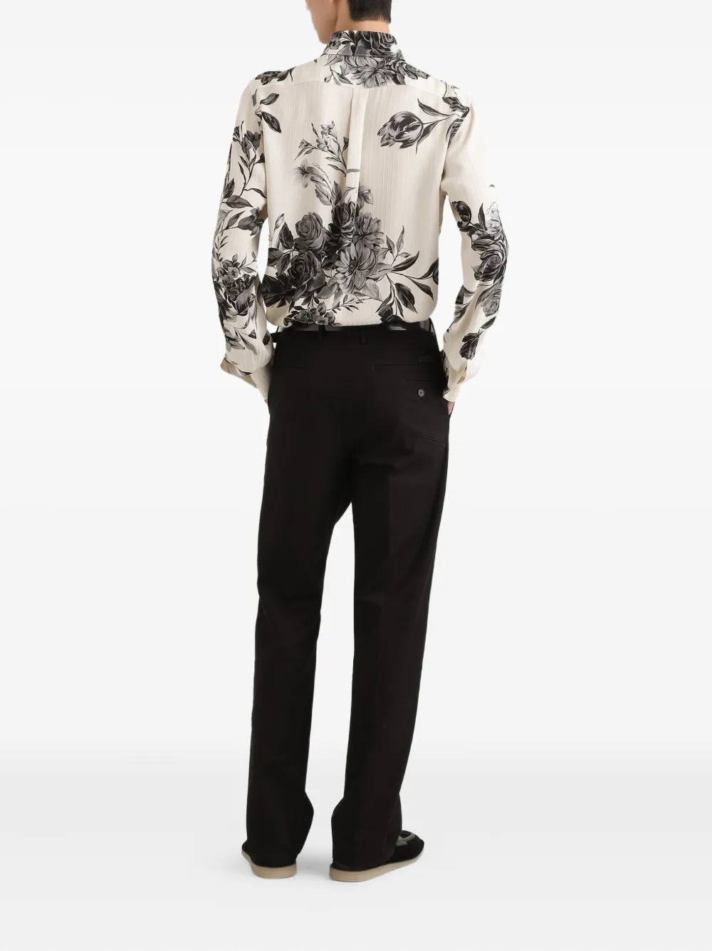 Dolce & Gabbana Overhemd met bloemenprint Wit