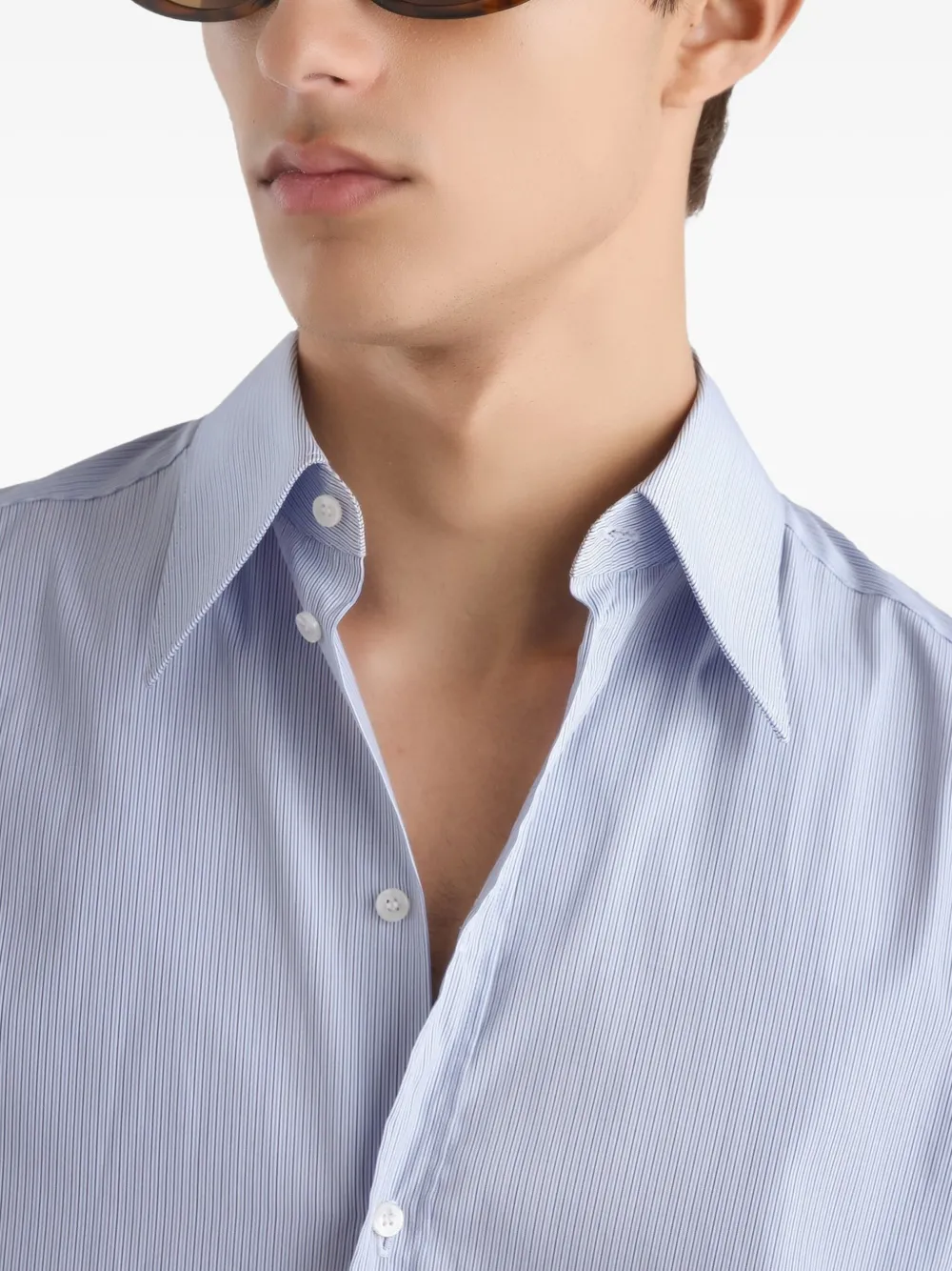 Dolce & Gabbana Gestreept overhemd Blauw