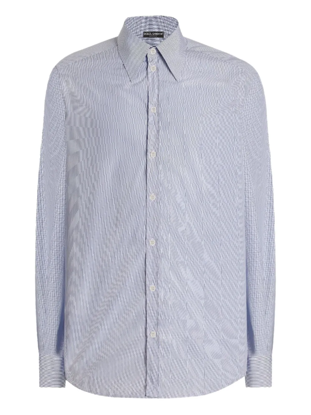 Dolce & Gabbana Striped Shirt In Blue