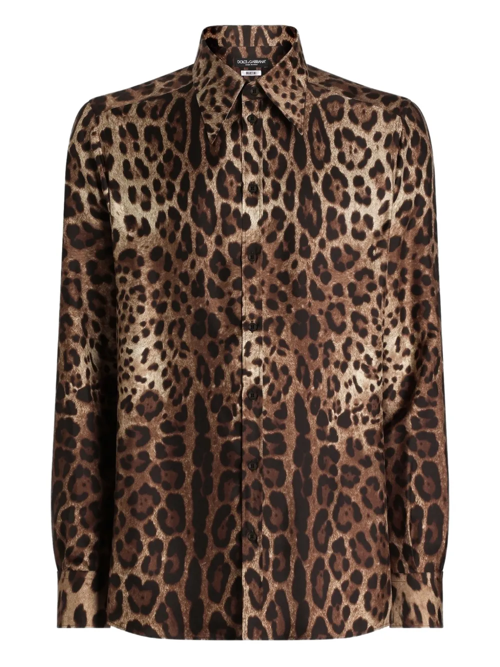 Dolce & Gabbana leopard-print shirt - Marrone