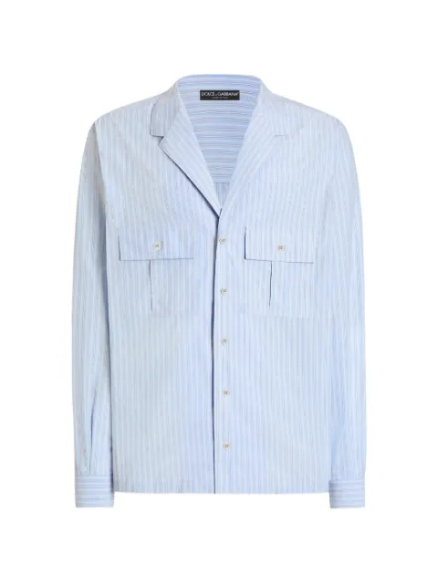 Dolce & Gabbana camisa Martini de algodón a rayas
