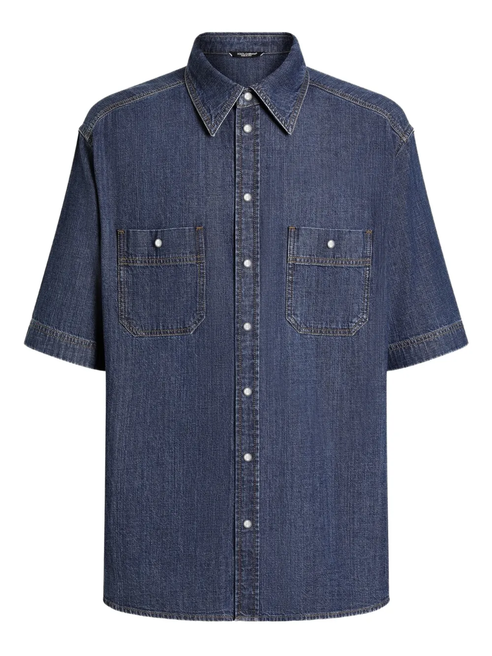 Dolce & Gabbana Hemd mit Brusttasche - Blau