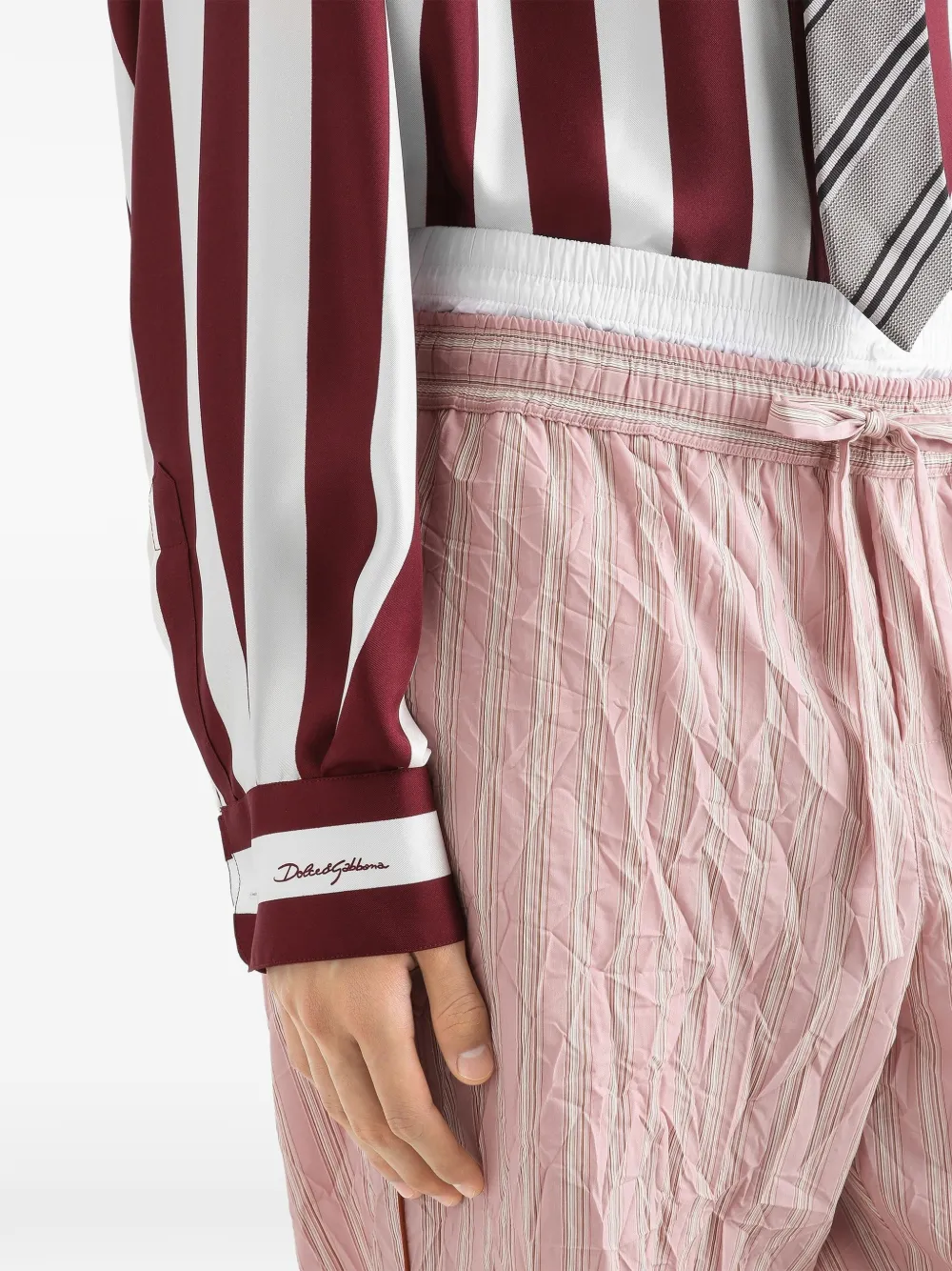 Dolce & Gabbana Gestreept overhemd Wit