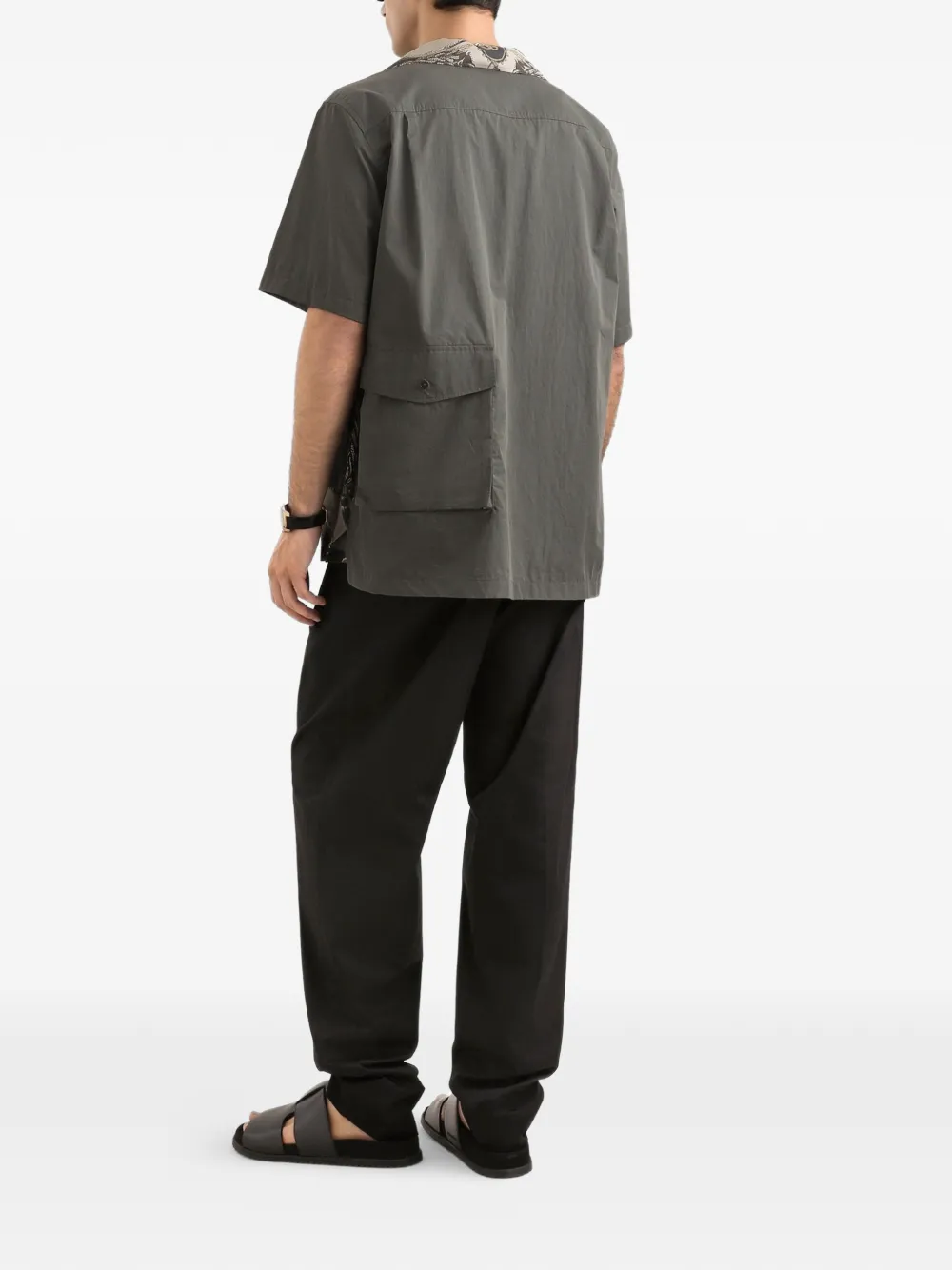 Dolce & Gabbana Overhemd met zak patroon Grijs