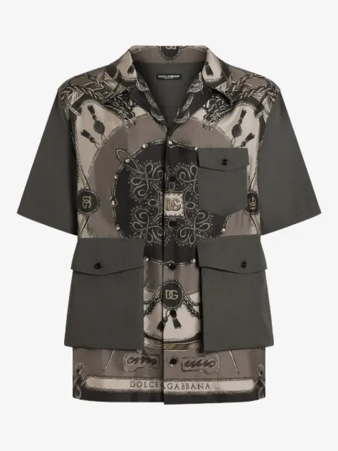 Dolce & Gabbana pocket patterned shirt