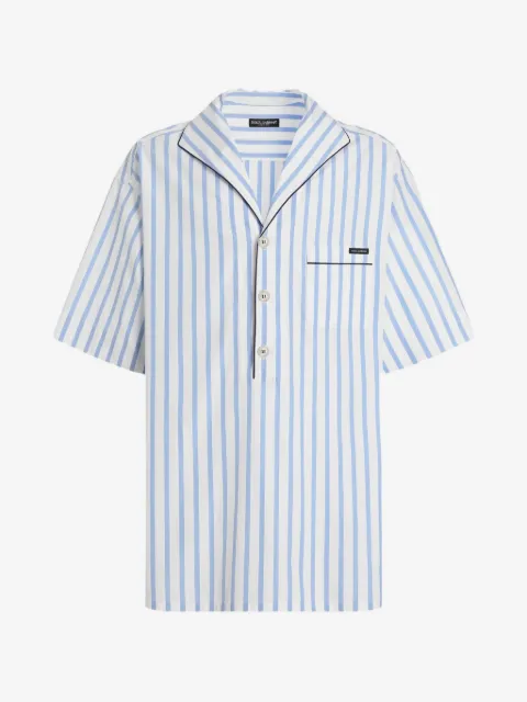 Dolce & Gabbana camisa con bolsillo a rayas