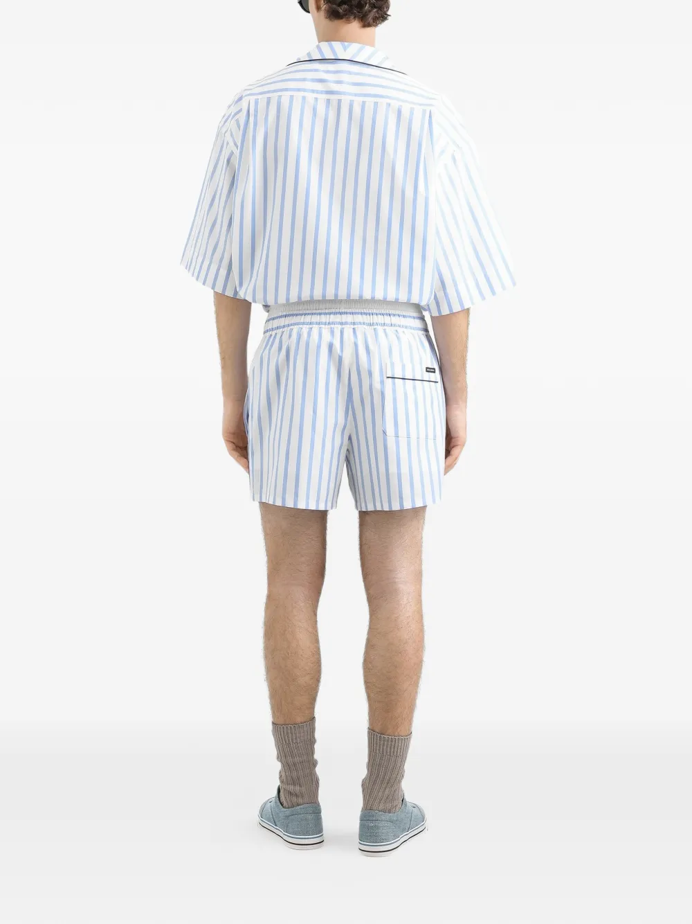 Dolce & Gabbana Gestreept overhemd met zak Wit