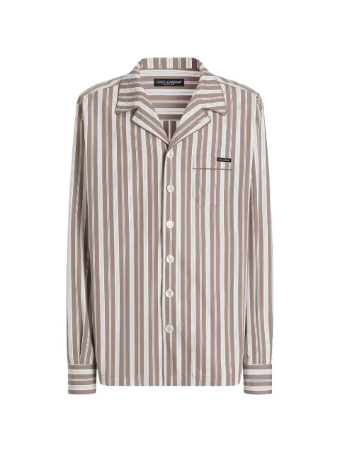 Dolce & Gabbana compact striped poplin vanity shirt