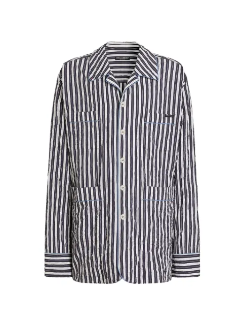 Dolce & Gabbana chemise rayée à effet froissé