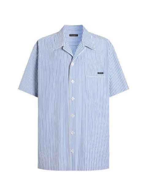 Dolce & Gabbana Hawaii striped poplin shirt