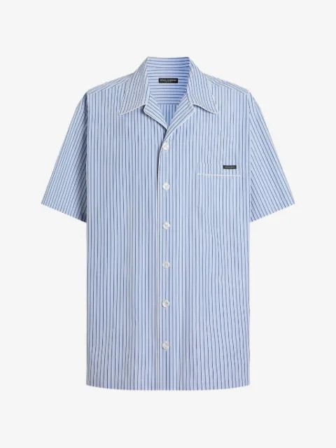 Dolce & Gabbana Camicia a righe in popeline