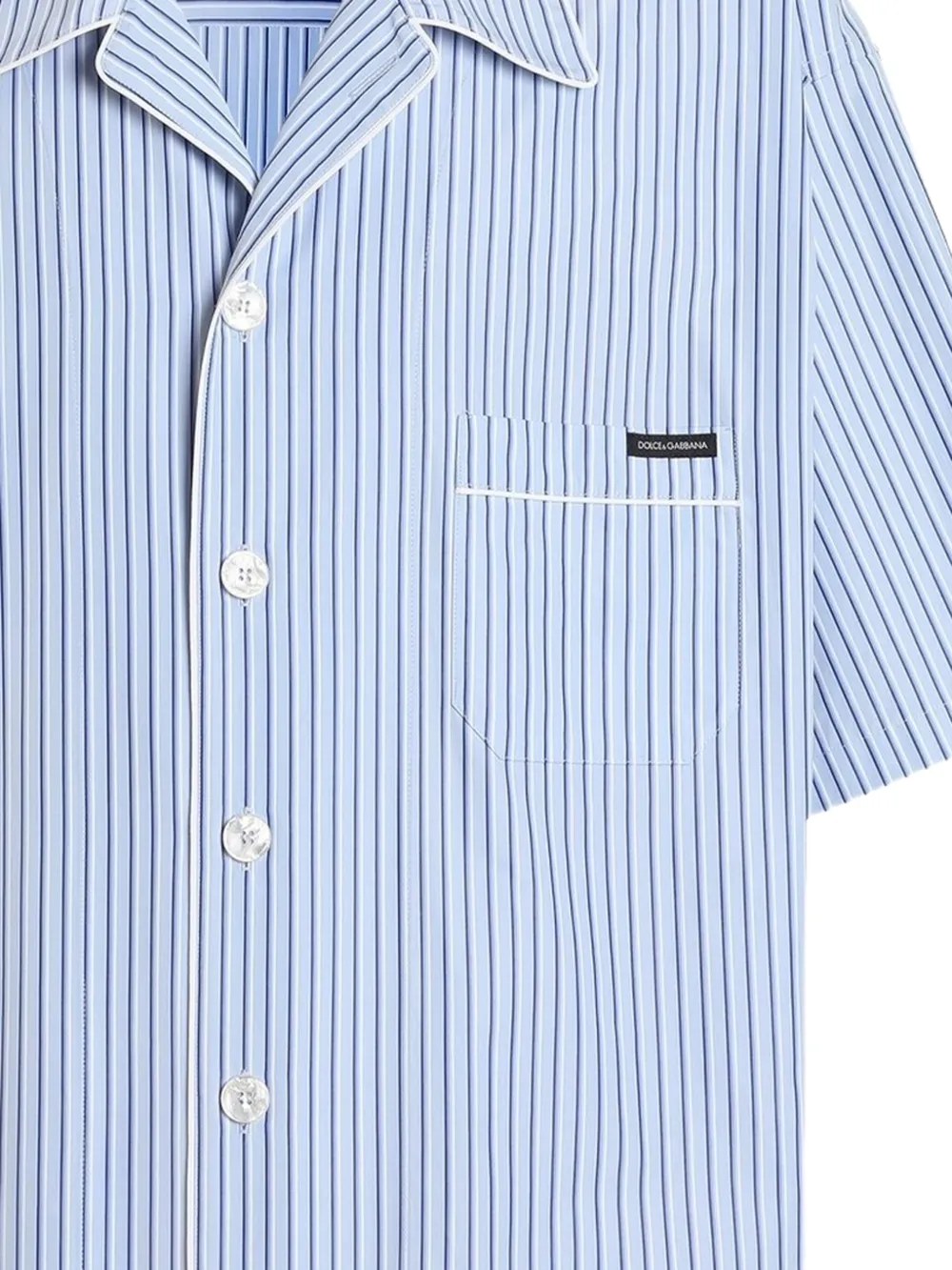 Dolce & Gabbana 스트라이프 포플린 셔츠