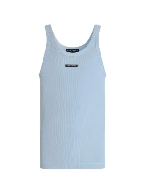 Dolce & Gabbana Cotton Tank Top | Grey | FARFETCH