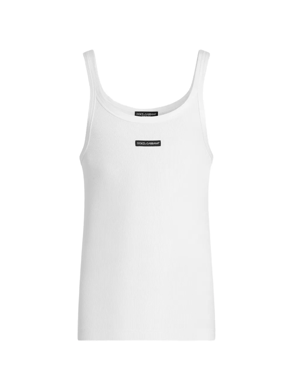 Dolce & Gabbana Canotta con applicazione - Bianco