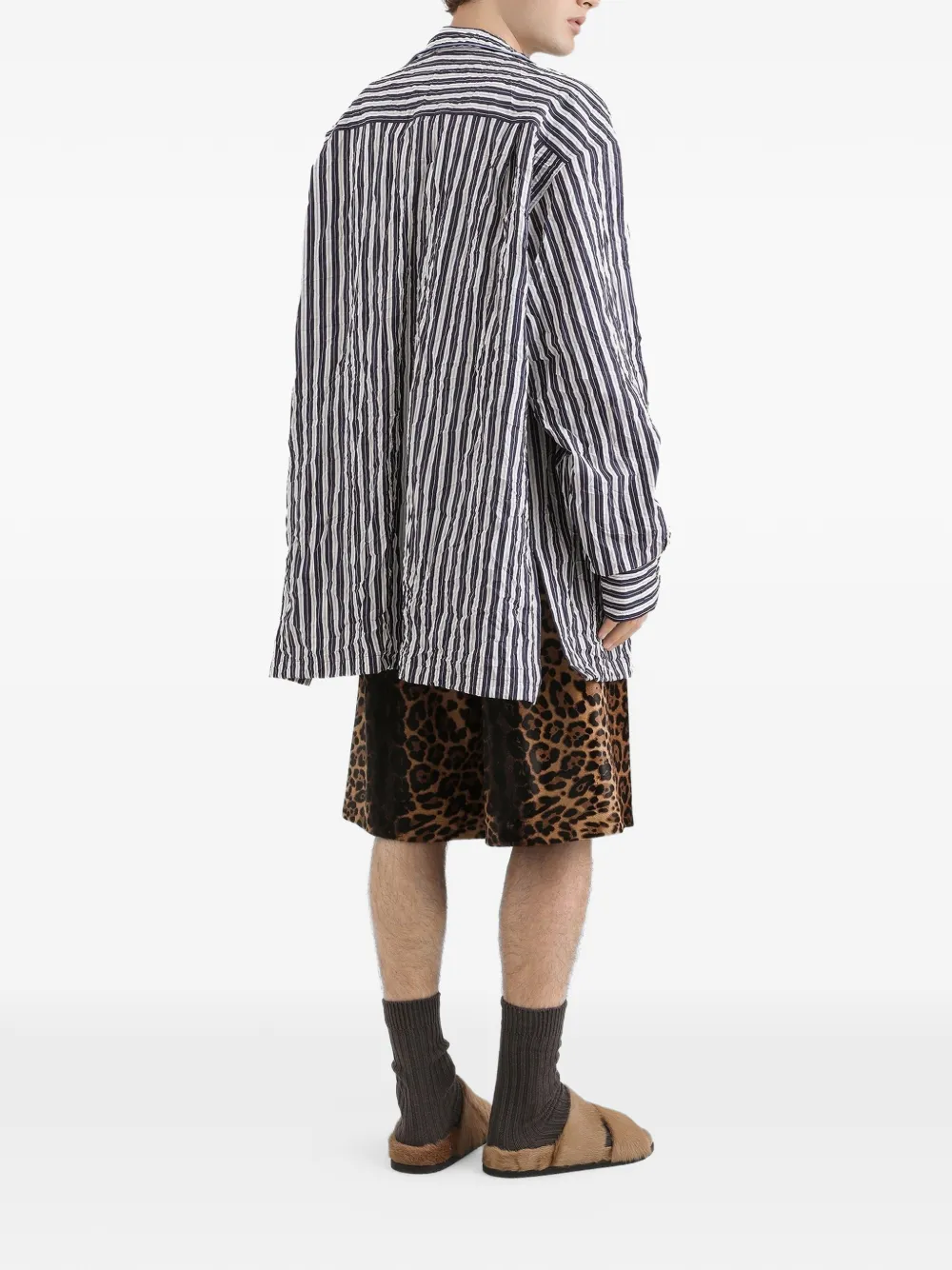 Dolce & Gabbana Geribbelde spencer met logopatch Wit