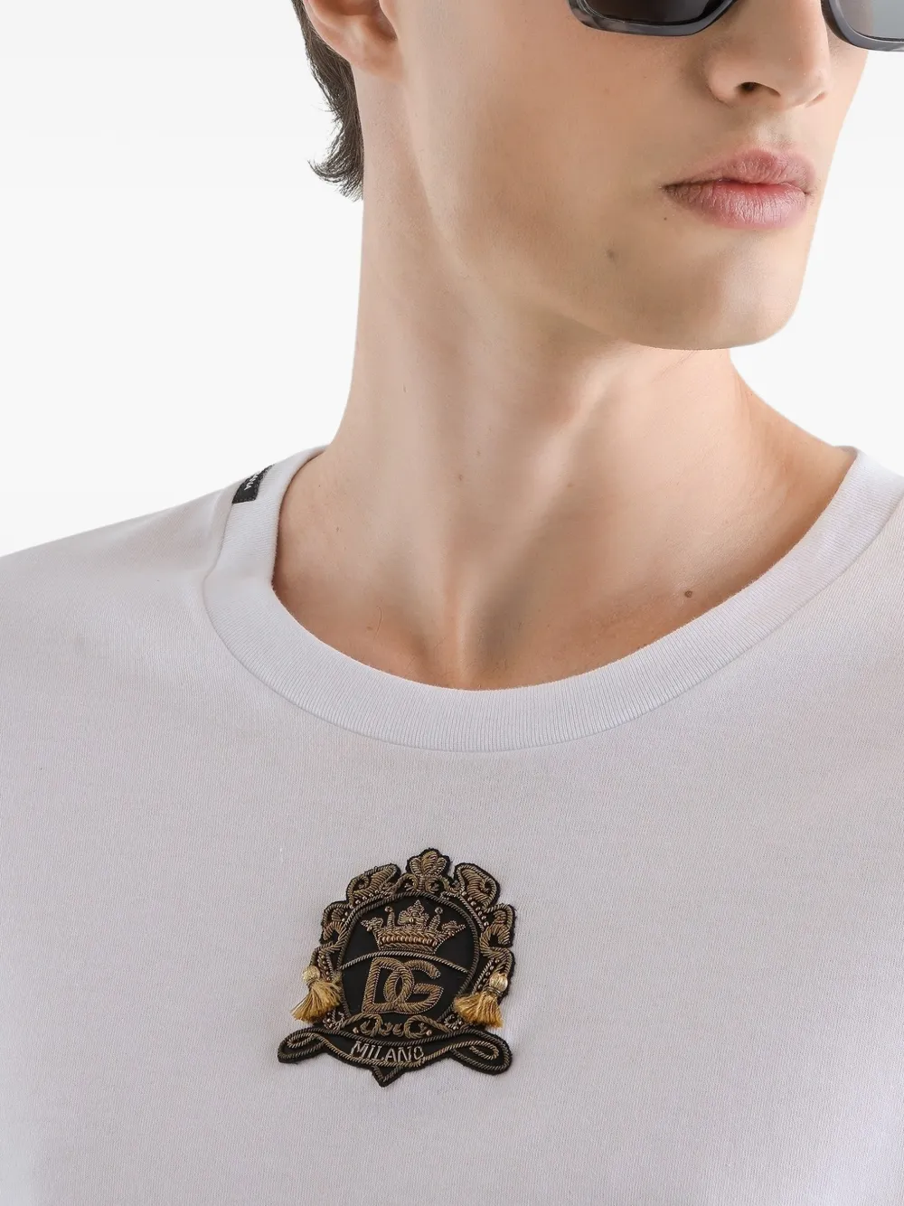 Dolce & Gabbana T-shirt met patch Wit