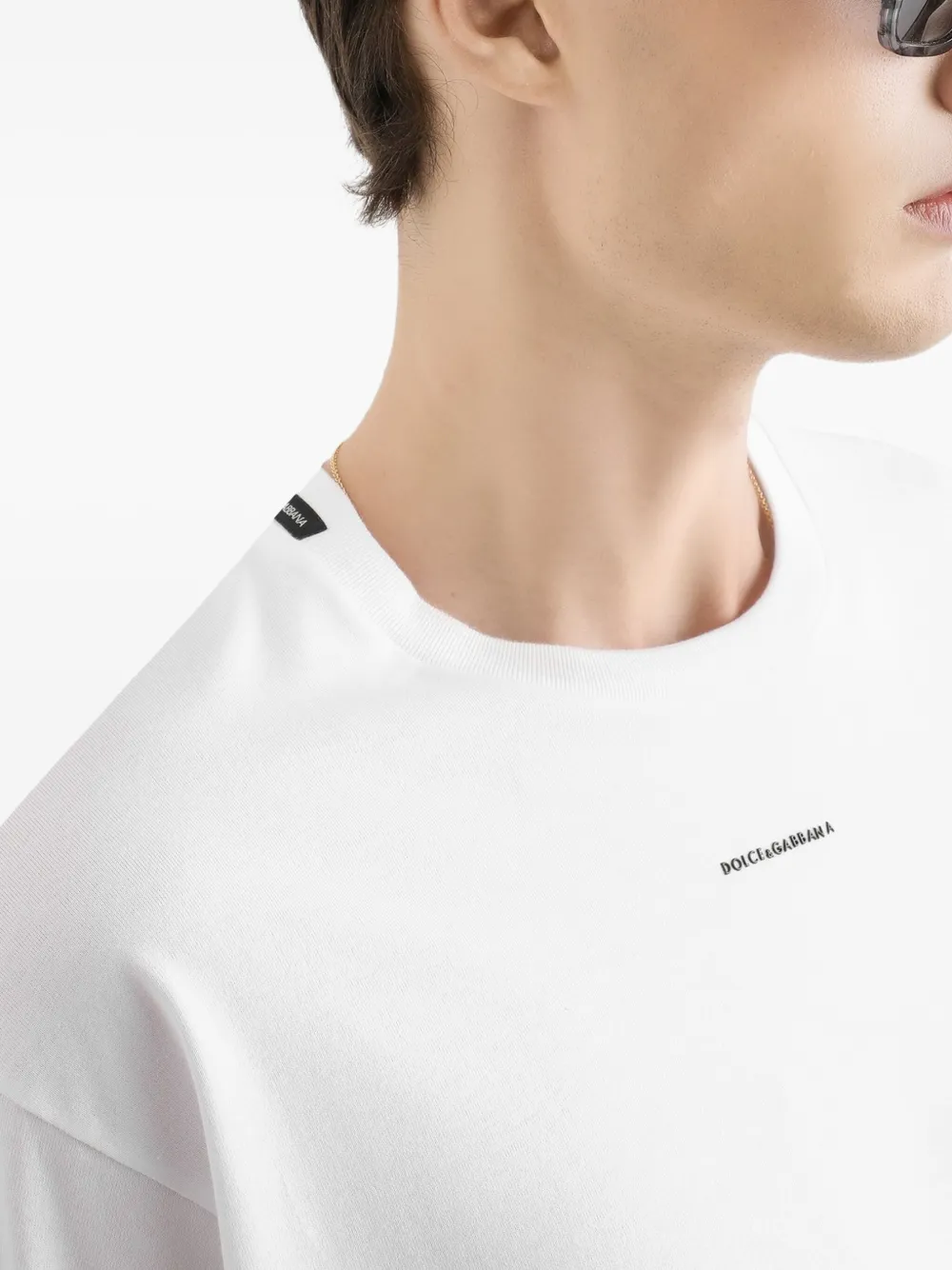 Dolce & Gabbana T-shirt met logo Wit