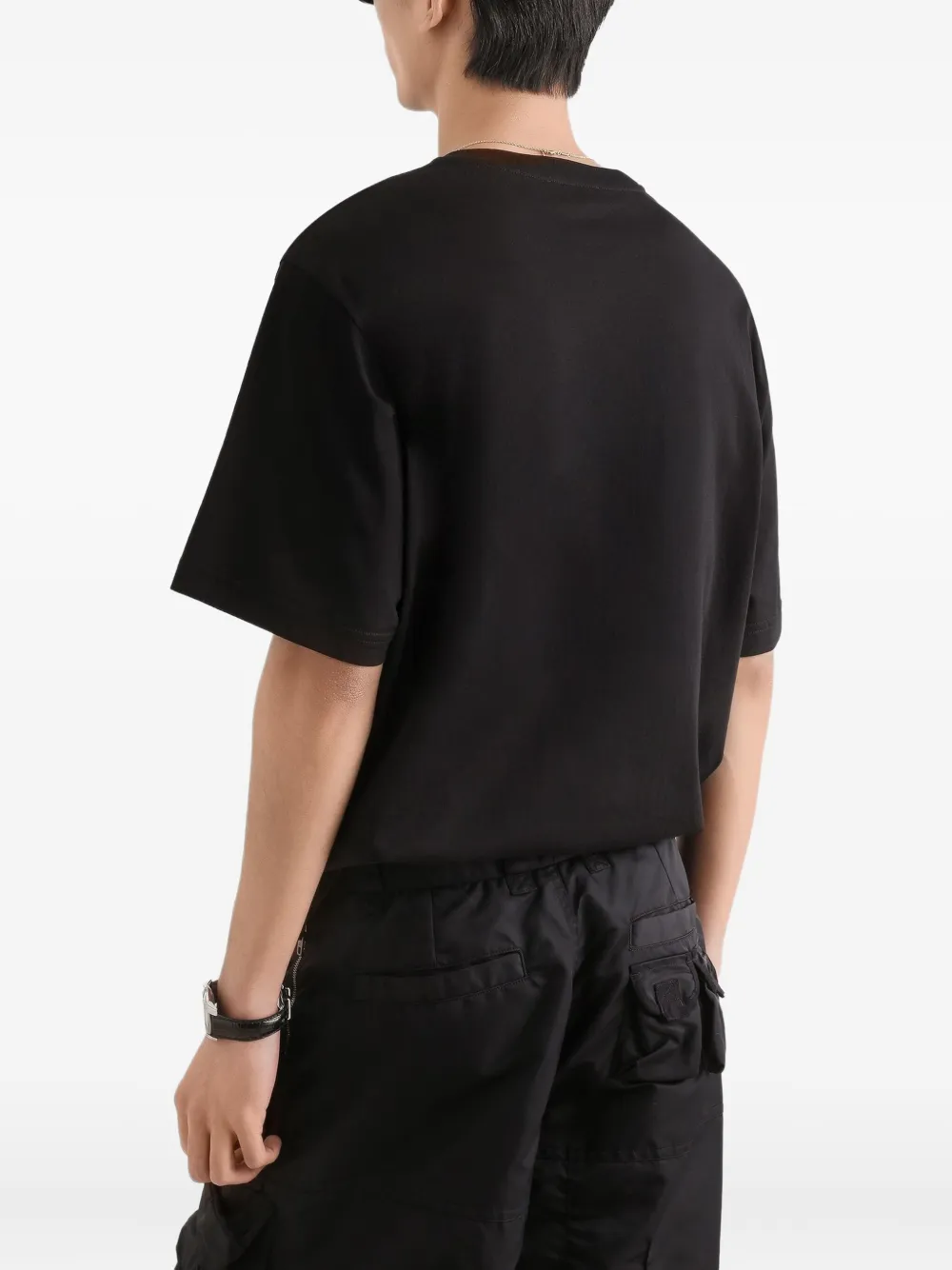 Dolce & Gabbana T-shirt met logopatch Zwart