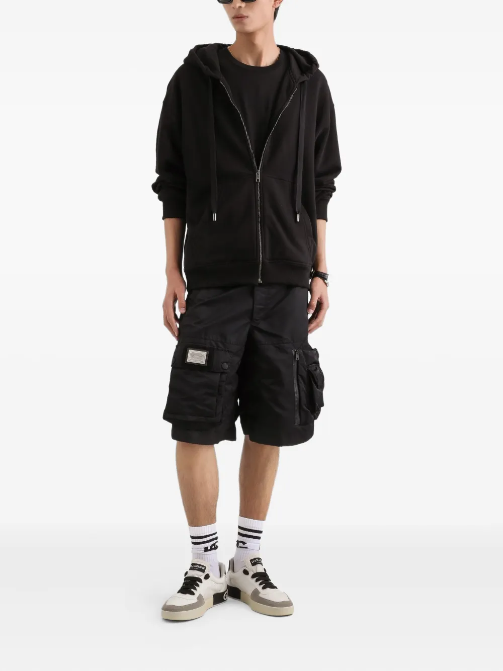 Dolce & Gabbana T-shirt met logopatch - Zwart