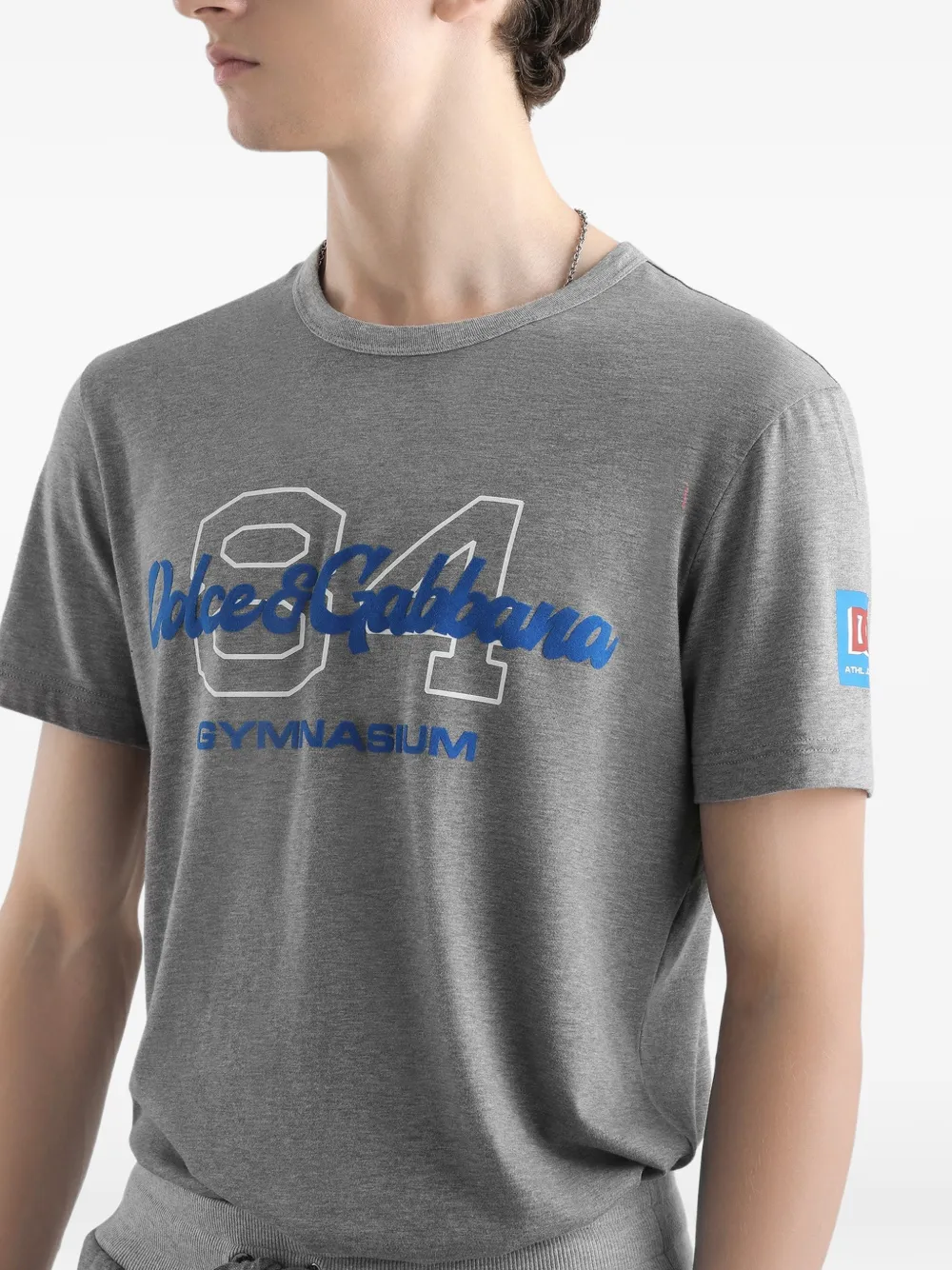 Dolce & Gabbana T-shirt met logo Grijs