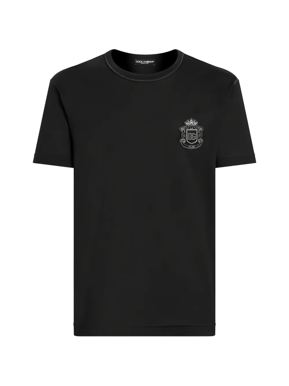 Dolce & Gabbana T-shirt met wapenschild-applicatie Wit