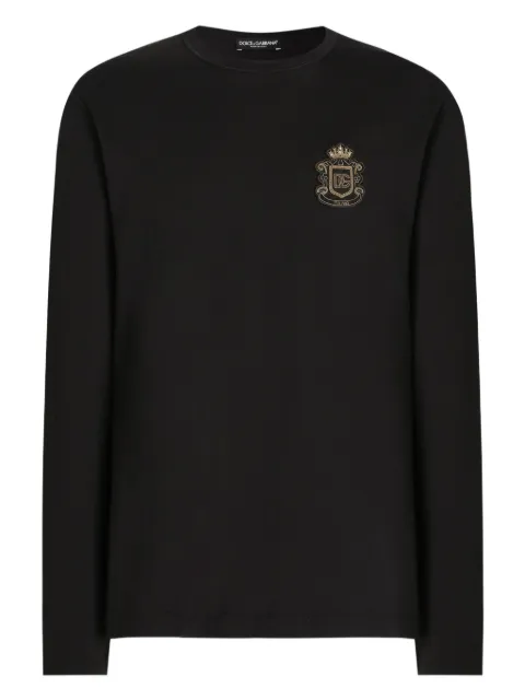 Dolce & Gabbana t-shirt longues manches à patch logo