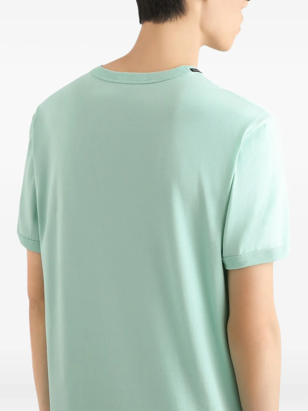Dolce & Gabbana Katoenen T-shirt met patch Groen