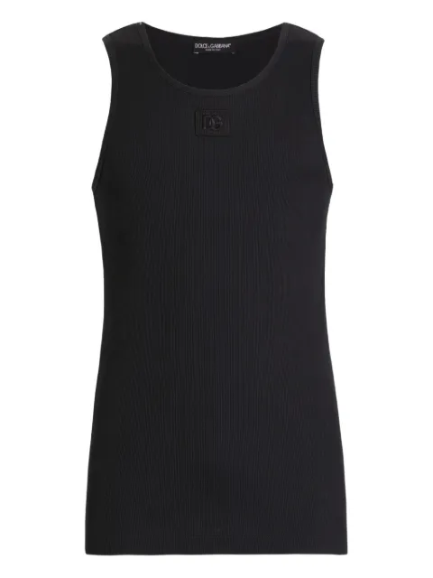 Dolce & Gabbana embossed ribbed tank top