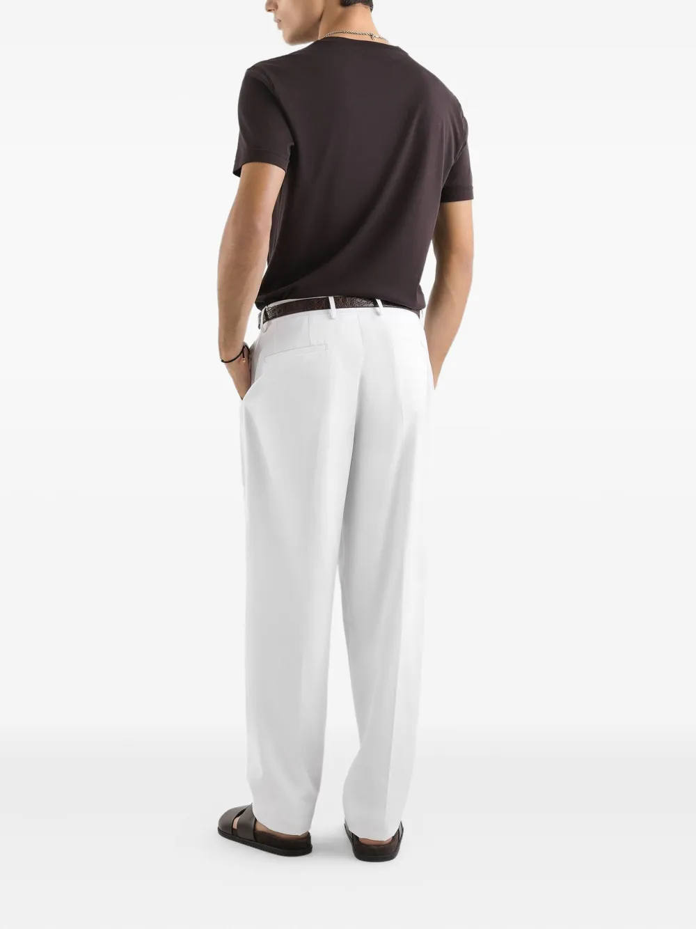 Dolce & Gabbana T-shirt met logopatch Bruin